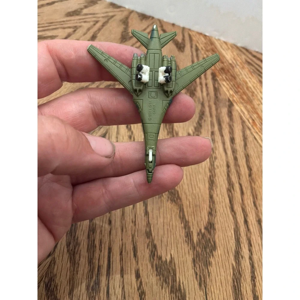 Vintage 1992 LGTi Military Bomber Jet Toy Camo Green